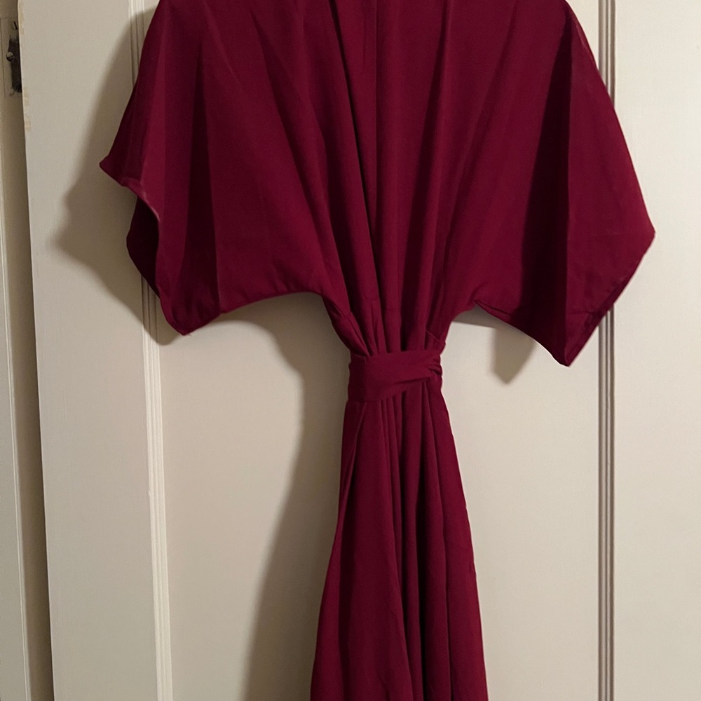 Aakaa Deep Red Maxi Dress